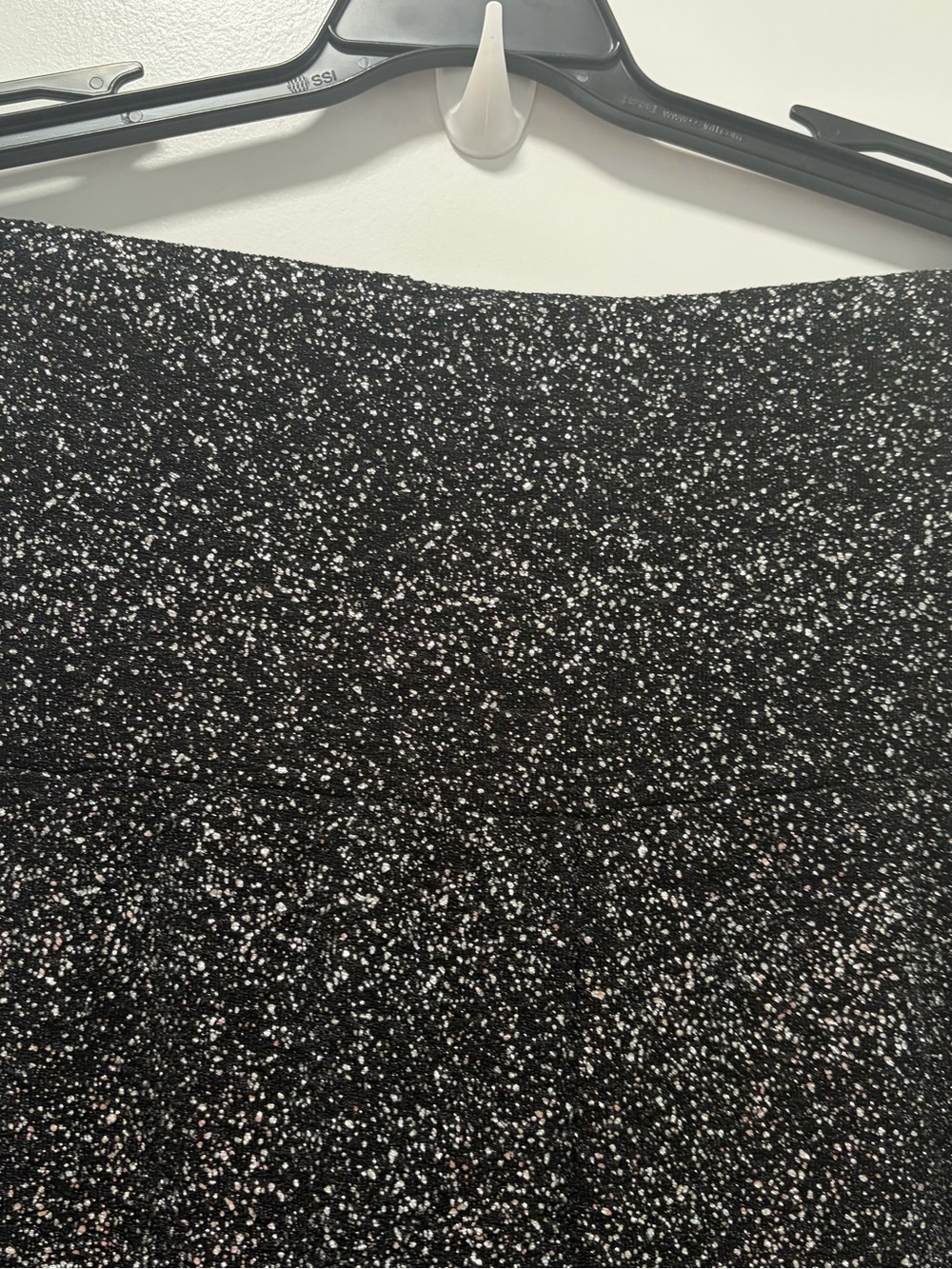 Davi & Dani Sparkle Luxe Wide Leg Pants NWT size Large Black Silver Flowy - Picture 9 of 12